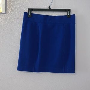 Lacoste Vibrant Blue Stretchy Mini Pencil Skirt